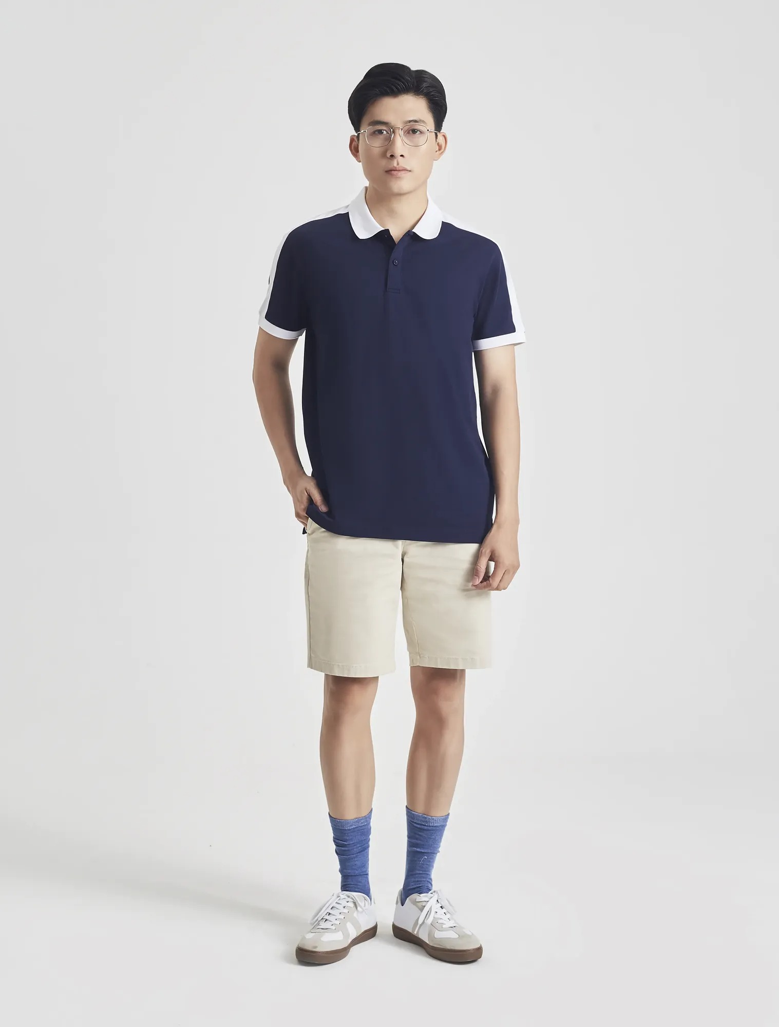 Áo polo nam phối màu ND008 - Ảnh 5