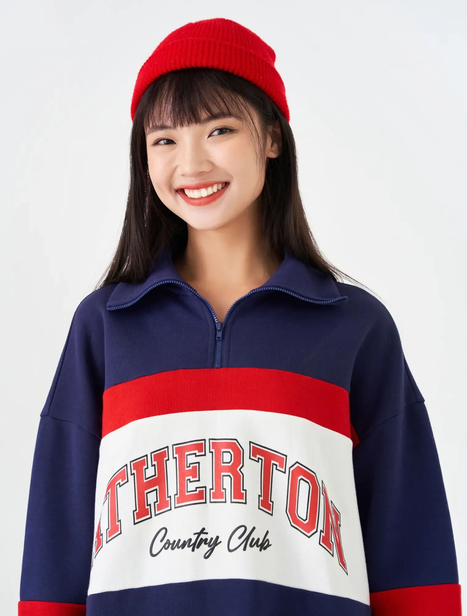 Váy liền nữ dáng dài, phối màu - Ảnh 2